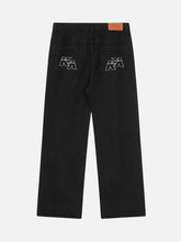 Jeans mit Graffiti-Buchstabendruck - 1857